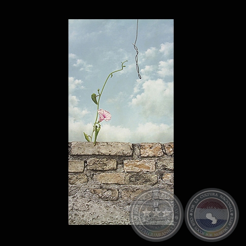 EN LA PIEDRA FLORECE UN SUEÑO, 2007 - Óleo de ADRIANA VILLAGRA 